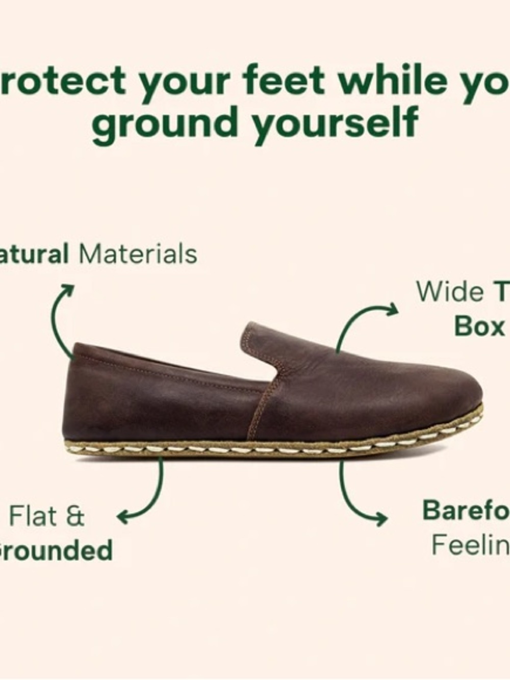 EH Handcrafted Men’s Slip-On Loafers in Dark Brown - Picture 3 of 8
